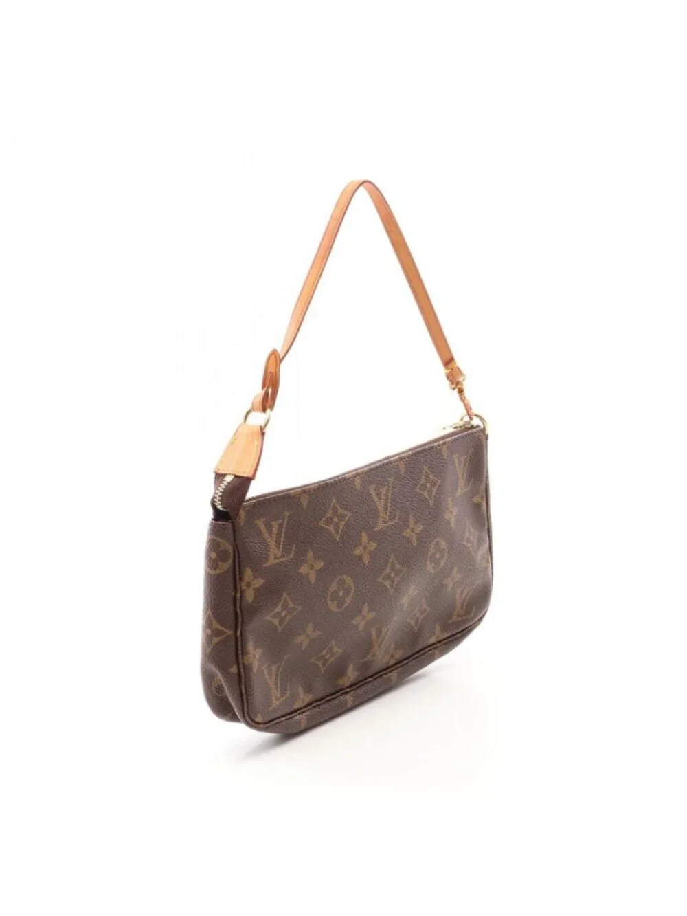 Louis Vuitton Pochette Accessory Soir Canvas Leather Handbag